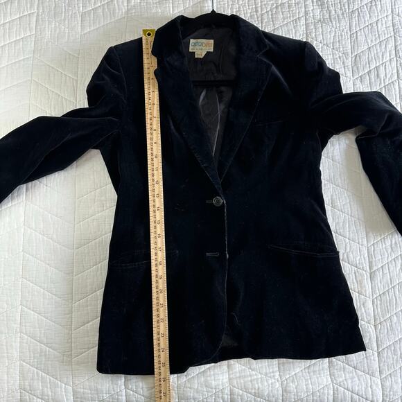 Astor One Women’s Vintage Velvet Blazer Fully Lined Classic Black | Size 8 - Picture 9 of 10